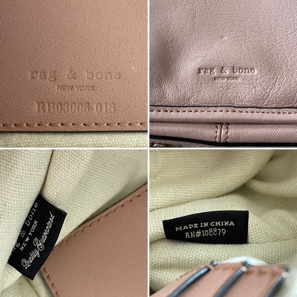 Rag & Bone Field Clutch Convertible Crossbody Mini Bag In Nude/ Pink - Picture 14 of 16
